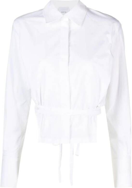 Patou Witte Geknipte Link Blouse Wit Dames