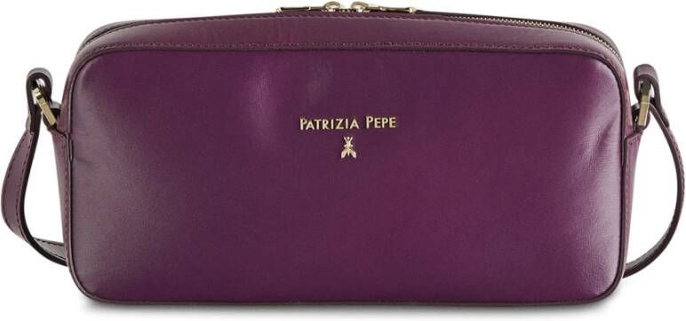 PATRIZIA PEPE Dames Schoudertas met Rits Purple Dames