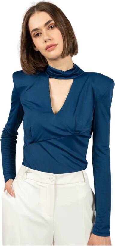 PATRIZIA PEPE Blouse overhemd Blauw Dames