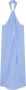 PATRIZIA PEPE Blauwe Asymmetrische Tanktop met Knoopdetail Blue Dames - Thumbnail 2