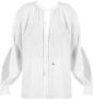 PATRIZIA PEPE Elegante zomerblouse met lange mouwen White Dames - Thumbnail 1