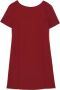 PATRIZIA PEPE Rode A-lijn Jurk met Juweelketting Detail Rood Dames - Thumbnail 1