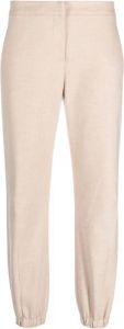 PATRIZIA PEPE Cropped Trousers Beige Dames