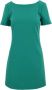 PATRIZIA PEPE Slim Fit Turquoise Cut-Out Jurk Blue Dames - Thumbnail 1