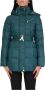 PATRIZIA PEPE Gewatteerde jas met capuchon Green Dames - Thumbnail 1
