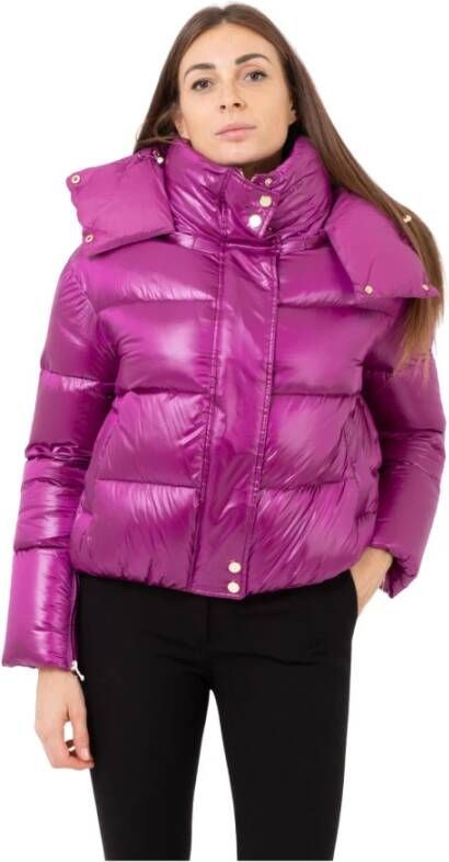 PATRIZIA PEPE Down Jackets Paars Dames