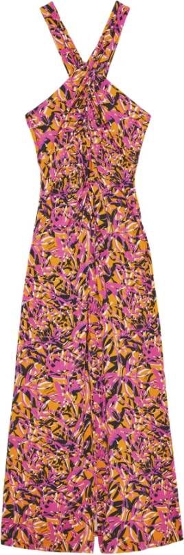 Patrizia Pepe Jurk met abstracte print Roze