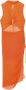 PATRIZIA PEPE Fluorescerende Oranje Jurk met Cut-Out Detail Orange Dames - Thumbnail 1