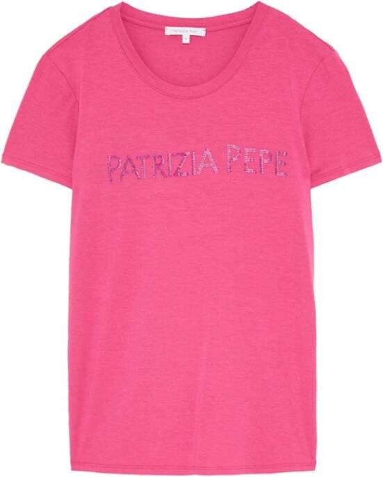 PATRIZIA PEPE Veelzijdige en Comfortabele T-shirts en Polos Pink Dames