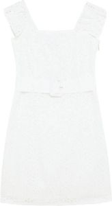 Patrizia Pepe Mini-jurk met borduurwerk Wit