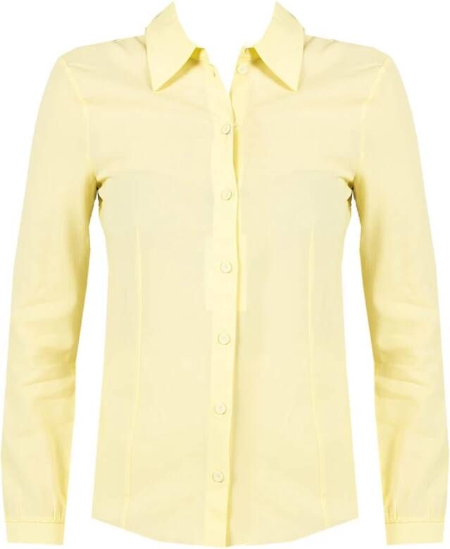 PATRIZIA PEPE Elegante Damesoverhemd Collectie Yellow Dames