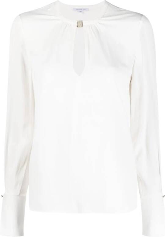 PATRIZIA PEPE Blouse essentiële viscose blouse White Dames