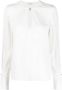 PATRIZIA PEPE Blouse essentiële viscose blouse White Dames - Thumbnail 1