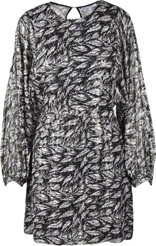 PATRIZIA PEPE Fantasie Print Jurk voor Vrouwen Zwart Dames