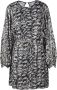 PATRIZIA PEPE Fantasie Print Jurk voor Vrouwen Zwart Dames - Thumbnail 1