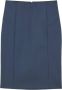 PATRIZIA PEPE Gedurfd Silhouet Midi Potloodrok Blauw Dames - Thumbnail 1
