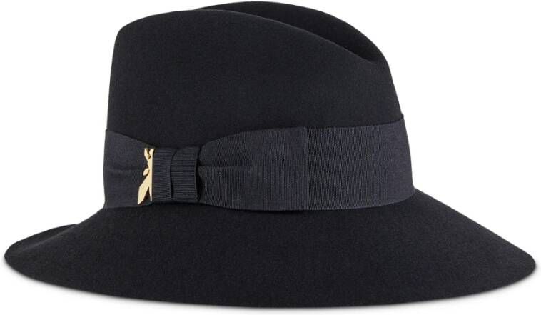 PATRIZIA PEPE Zwarte wollen hoed voor vrouwen Black Dames