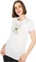 PATRIZIA PEPE Jetfly Handtekening T-Shirt White Dames - Thumbnail 1