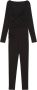 PATRIZIA PEPE Pakbroek Knoop-detail Jersey Jumpsuit Black Dames - Thumbnail 1