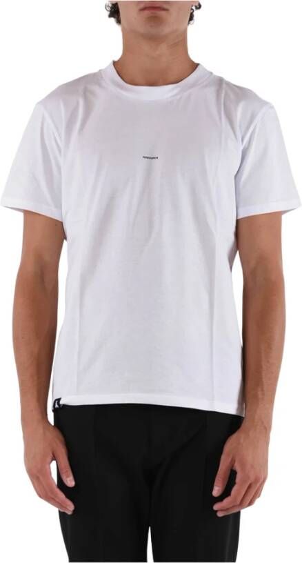PATRIZIA PEPE Logo Print Regular Fit T-shirt White Heren