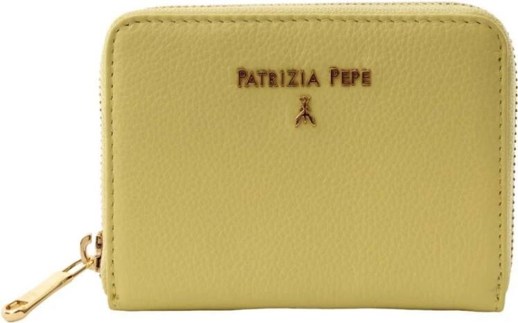 PATRIZIA PEPE Magda Portefeuille Stijlvolle portemonnee voor kaarten en contant geld Yellow Dames