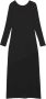 PATRIZIA PEPE Kleed een lange jerseyjurk aan Black Dames - Thumbnail 1