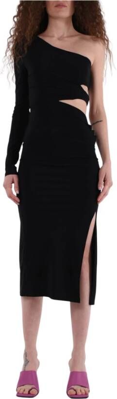 PATRIZIA PEPE Stretchy cut-out jurk Kira zwart