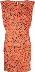 Patrizia Pepe Mini-jurk met print Oranje