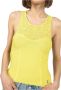 PATRIZIA PEPE Mouwloze Top Yellow Dames - Thumbnail 1
