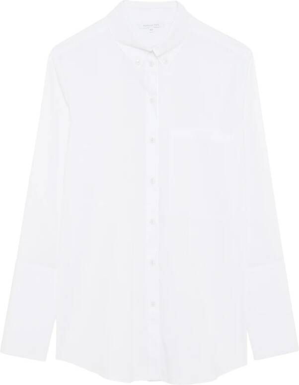 PATRIZIA PEPE Overhemd oversized popine shirt White Dames
