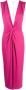 PATRIZIA PEPE Fuchsia V-hals jurk met juweelketting Pink Dames - Thumbnail 1