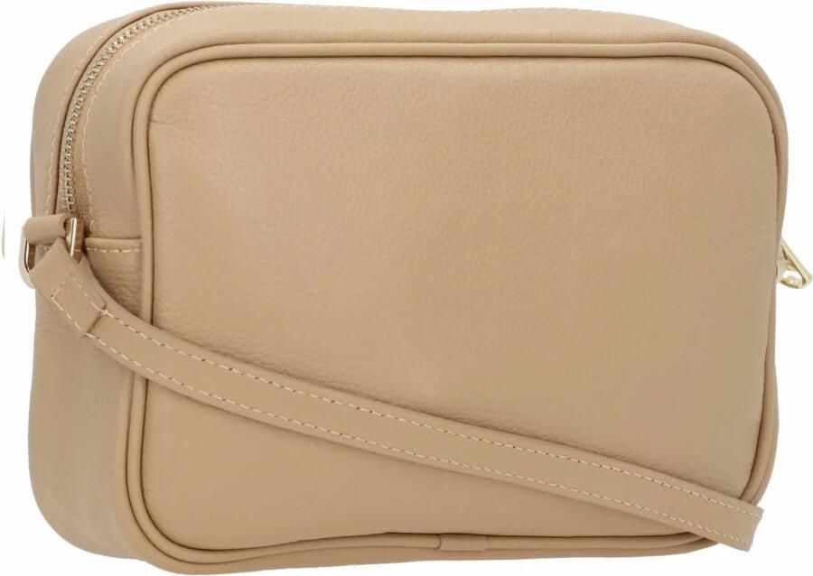 PATRIZIA PEPE Winter Sand Leren Schoudertas Beige Dames - Foto 3