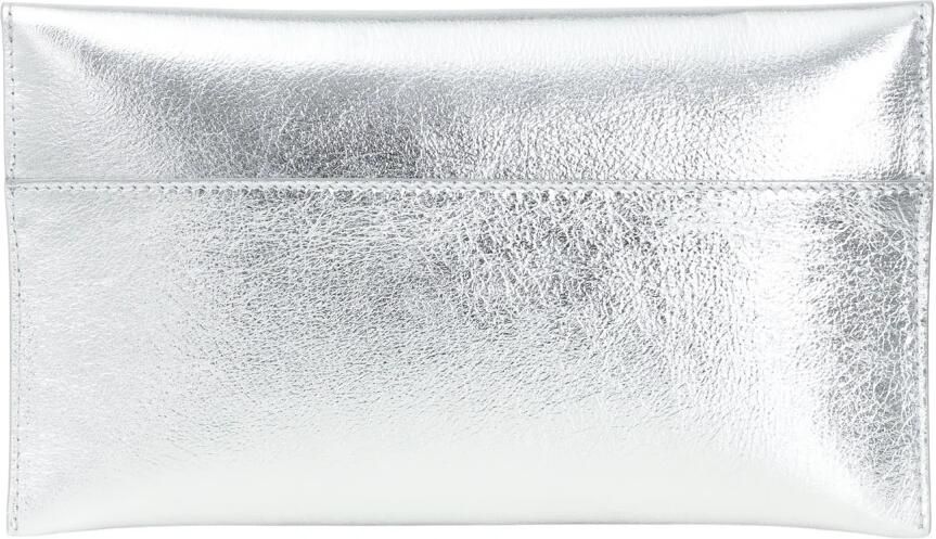 PATRIZIA PEPE Metallic Fly Clutch met Afneembare Ketting Gray Dames - Foto 12
