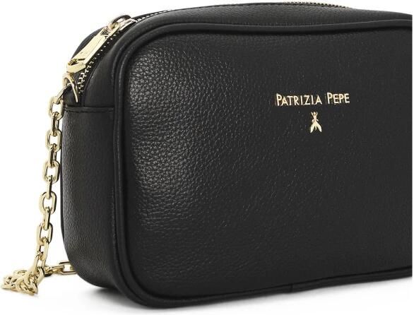 PATRIZIA PEPE Zwarte Leren Crossbody Tas Compact en Stijlvol Zwart Dames - Foto 8