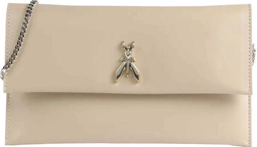 PATRIZIA PEPE Metallic Fly Clutch met Afneembare Ketting Beige Dames - Foto 6