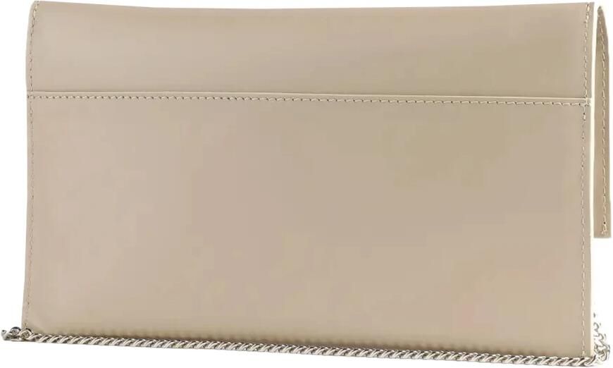 PATRIZIA PEPE Metallic Fly Clutch met Afneembare Ketting Beige Dames - Foto 5