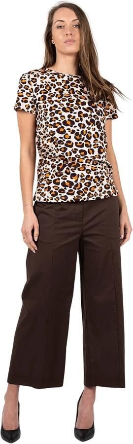 PATRIZIA PEPE Dames Luipaardprint T-Shirt Multicolor Dames - Foto 4