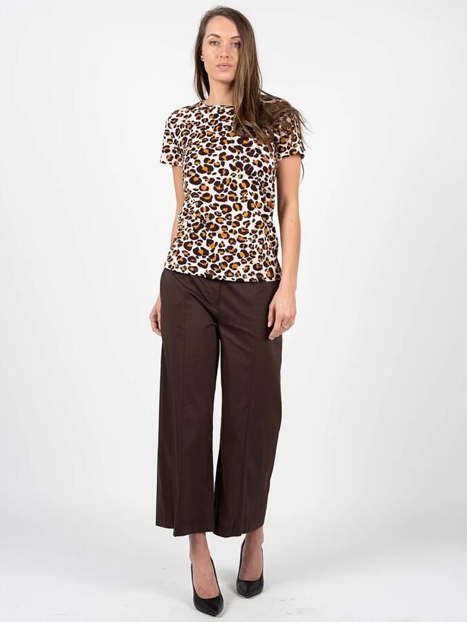 PATRIZIA PEPE Dames Luipaardprint T-Shirt Multicolor Dames - Foto 3