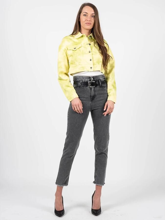 PATRIZIA PEPE Hypnotic Tie Dye Denim Jack Vrouwen Yellow Dames - Foto 2