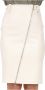 PATRIZIA PEPE Faux leather kokerrok Benthe naturel - Thumbnail 4