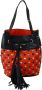 PATRIZIA PEPE Rode Leren Schoudertas Rood Dames - Thumbnail 1