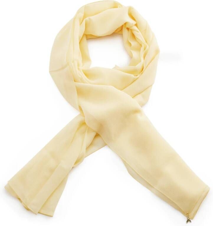 PATRIZIA PEPE Stola sjaal elegante zijden sjaal gestolen Yellow Dames