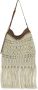 PATRIZIA PEPE Zak hobo haak-gebreide crossbody tas White Dames - Thumbnail 1