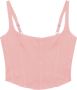 PATRIZIA PEPE Sensuele Denim Rits Corset Oranje Dames - Thumbnail 2