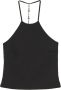 PATRIZIA PEPE Sensuele Mouwloze Jersey Top Zwart Dames - Thumbnail 1