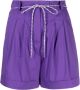 PATRIZIA PEPE Violet Korte Shorts voor Vrouwen Purple Dames - Thumbnail 3