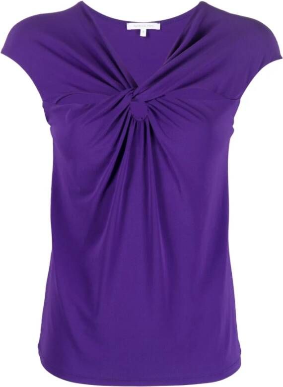 PATRIZIA PEPE Sleeveless Tops Paars Dames