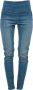 PATRIZIA PEPE Slim-Fit High-Waisted Jeans met Verwassen Effect Blauw Dames - Thumbnail 1