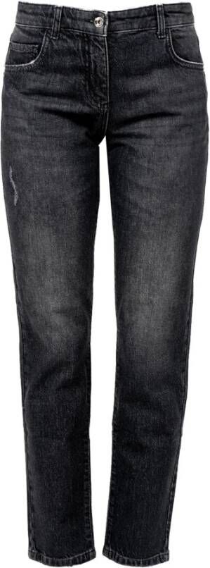 PATRIZIA PEPE Slimfit-jeans Zwart Dames