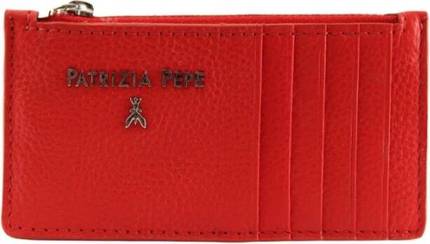 PATRIZIA PEPE Stijlvolle Kaarthouder voor Georganiseerde Kaarten Rood Dames